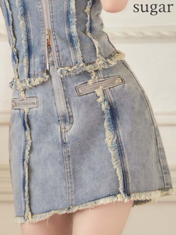 ブルー　モデル：れみれみ　身長：163cm　着用サイズ：Sサイズ