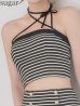  ブラックxベージュ モデル：れみれみ　身長：163cm　着用サイズ：Sサイズ
