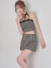  ブラックxベージュ モデル：れみれみ　身長：163cm　着用サイズ：Sサイズ