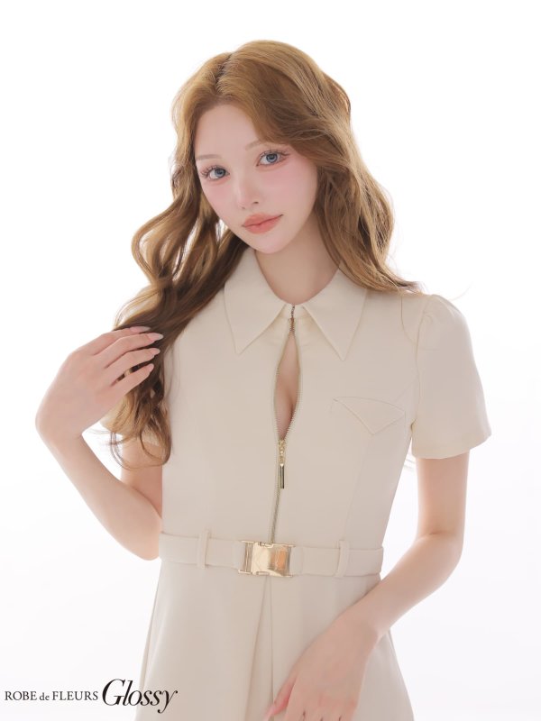 イボリー モデル：しおん　身長：158cm　着用サイズ：Sサイズ