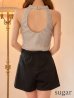 ベージュ　モデル：るりぴ　身長：165cm　着用サイズ：Sサイズ