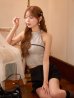 ベージュ　モデル：るりぴ　身長：165cm　着用サイズ：Sサイズ