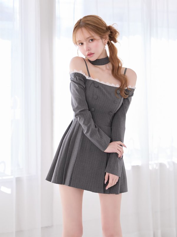 グレー　モデル：ゆめ　身長：160cm　着用サイズ：Sサイズ