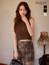 【予約商品/11月上旬発送予定】【Glossy/グロッシー】アメリカンスリーブ/ チェック/ リボン/ ギャザーシフォン/ タイト/ セットアップ/ ミニドレス/ キャバドレス[OF08]