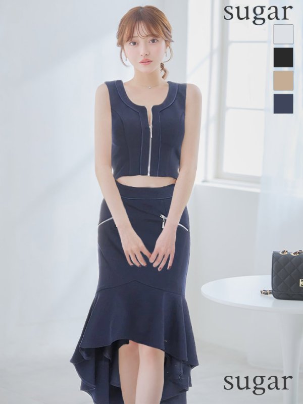 ネイビーモデル：羽澄まり　身長：158cm　着用サイズ：Sサイズ