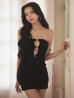 ブラック モデル：ゆいぴす　身長：170cm　着用サイズ：Sサイズ