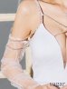 ホワイト モデル：まおちゃる　身長：158cm　着用サイズ：Sサイズ