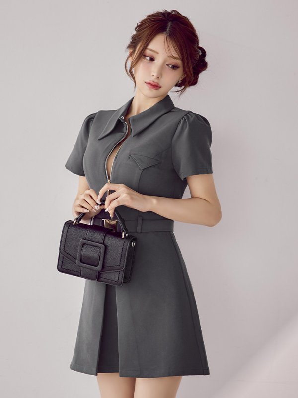 グレー モデル：ももか　身長：156cm　着用サイズ：Sサイズ