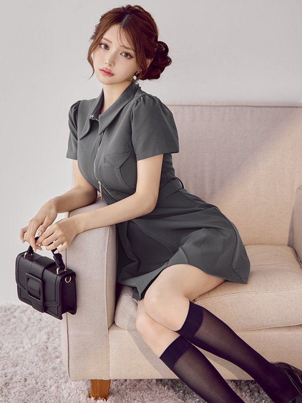 グレー モデル：ももか　身長：156cm　着用サイズ：Sサイズ