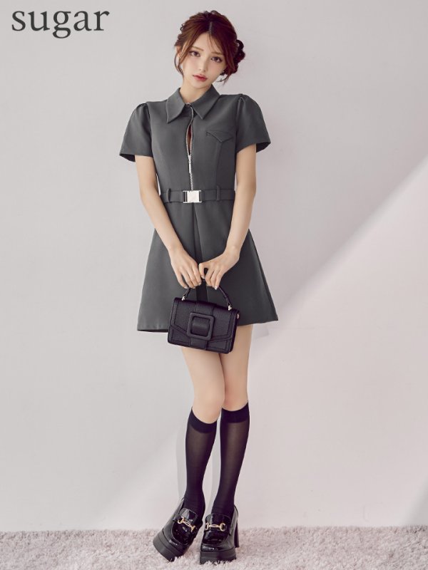 グレー モデル：ももか　身長：156cm　着用サイズ：Sサイズ