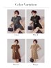 画像29: 【予約商品/9月上旬発送予定】XS-Lサイズあり【Glossy/グロッシー】シャツカラー/ ウエストベルト/ フレア/ ミニドレス/ キャバドレス[OF08]