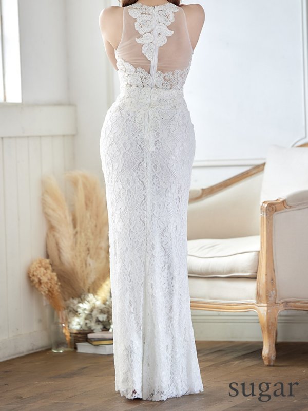 画像9: 【Lip line/リップライン】マーメイド/ アメスリ/ 総レース/ 刺繍レース/ タイト/ ロングドレス/ キャバドレス long[HC03]