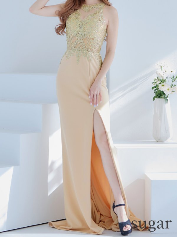 画像23: 【Lip line/リップライン】マーメイド/ ビジュー/ 刺繍/ ストレッチ/ スリット/ ロングドレス/ キャバドレス long[HC03]