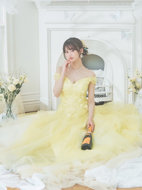 画像11: 【関西コレクション着用】【Lip line/リップライン】フラワー刺繍/ Aライン/ ラメ/ チュール/ ロングドレス/ キャバドレスlong[HC03]