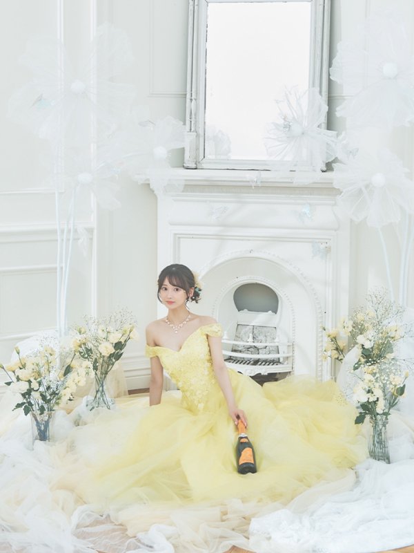 画像7: 【関西コレクション着用】【Lip line/リップライン】フラワー刺繍/ Aライン/ ラメ/ チュール/ ロングドレス/ キャバドレスlong[HC03]