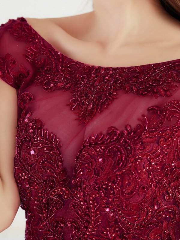 画像6: 【Lip line/リップライン】ビーズ刺繍/ Aライン/ シアー/ ラメ/ ロングドレス / キャバドレスlong[HC03]