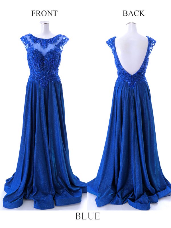 画像19: 【Lip line/リップライン】ビーズ刺繍/ Aライン/ シアー/ ラメ/ ロングドレス / キャバドレスlong[HC03]