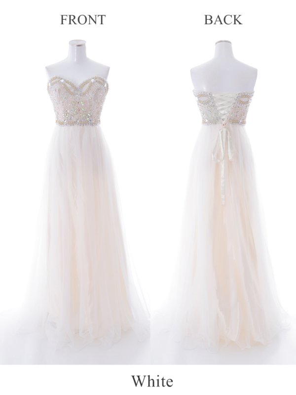 画像5: 【Lip line/リップライン】ベア/ ビーズ刺繍/ プリンセス/ スピンドル/ ロングドレス/ キャバドレス long[HC03]