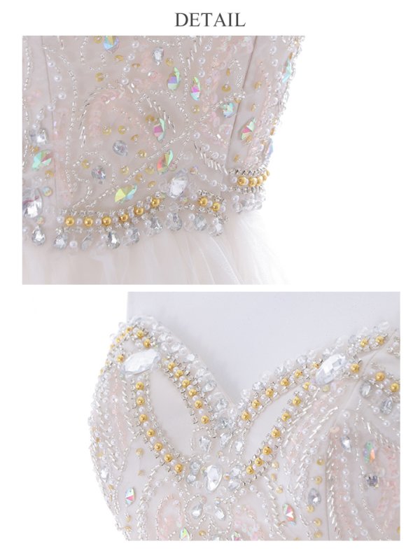 画像10: 【Lip line/リップライン】ベア/ ビーズ刺繍/ プリンセス/ スピンドル/ ロングドレス/ キャバドレス long[HC03]