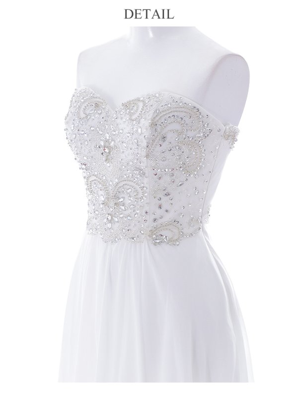 画像28: 【Lip line/リップライン】ベア/ ビジュー/ スピンドル/ シフォン/ ロングドレス/ キャバドレス long[HC03]