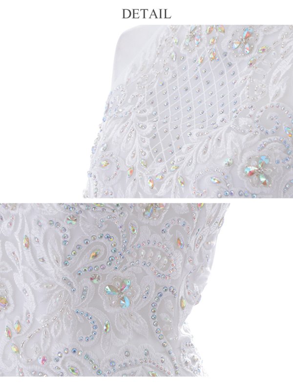 画像24: 【Lip line/リップライン】ビジュー/ アメスリ/ 刺繍レース/ シフォン/ ロングドレス/ キャバドレスlong[HC03]