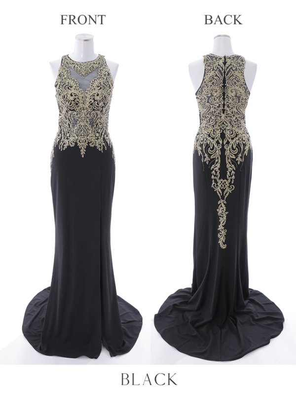 画像30: 【Lip line/リップライン】マーメイド/ ビジュー/ 刺繍/ ストレッチ/ スリット/ ロングドレス/ キャバドレス long[HC03]