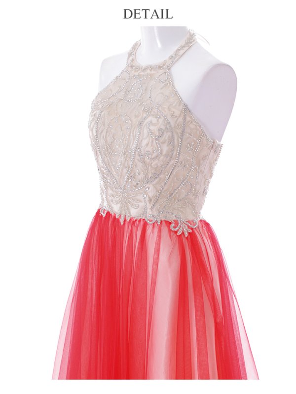 画像16: 【Lip line/リップライン】ビーズ刺繍/ Aライン/ アメスリ/ チュール/ ロングドレス / キャバドレスlong[HC03]