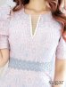 画像44: Lサイズあり【VANESSA HEART / ヴァネッサハート】【OF05】 総レース/ パール/ マーメイド/ 袖あり/ 半袖/ 膝丈/ ミディアムドレス/ キャバドレス