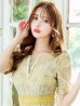 画像31: Lサイズあり【VANESSA HEART / ヴァネッサハート】【OF05】 総レース/ パール/ マーメイド/ 袖あり/ 半袖/ 膝丈/ ミディアムドレス/ キャバドレス