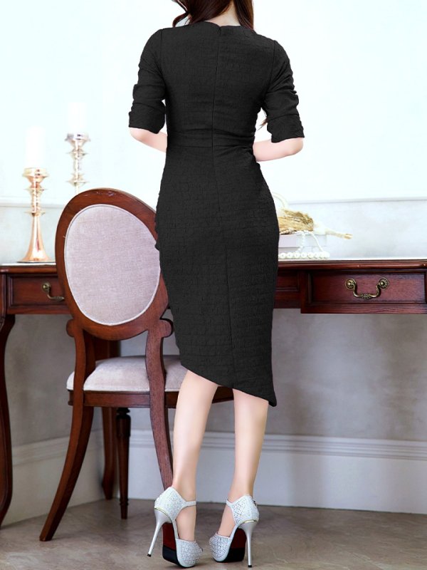 ブラック モデル:ゆめ 身長:160cm 着用サイズ:8号(Sサイズ)