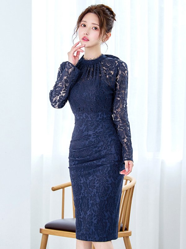 ネイビー モデル:ゆめ 身長:160cm:8号(Sサイズ)