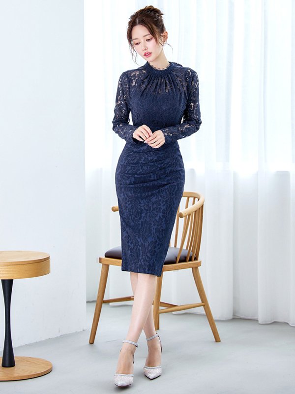 ネイビー モデル:ゆめ 身長:160cm:8号(Sサイズ)