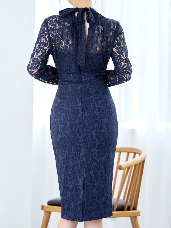 ネイビー モデル:ゆめ 身長:160cm:8号(Sサイズ)