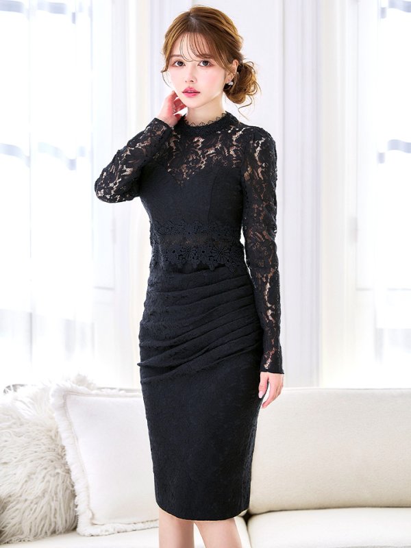 ブラック モデル：ゆめ　身長：160cm:8号(Sサイズ)