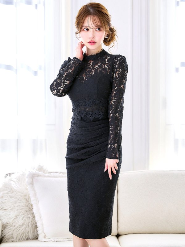 ブラック モデル：ゆめ　身長：160cm:8号(Sサイズ)