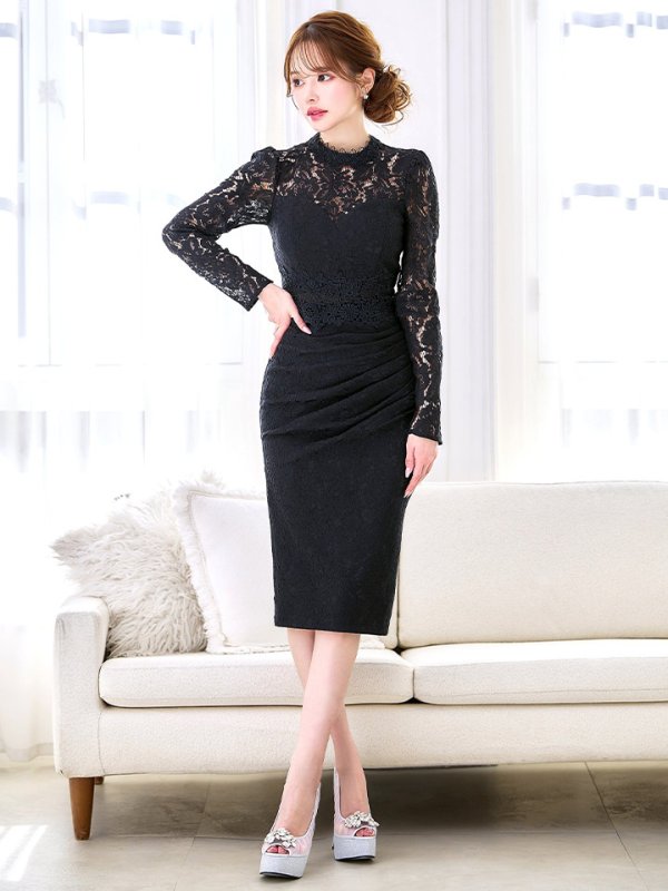 ブラック モデル：ゆめ　身長：160cm:8号(Sサイズ)