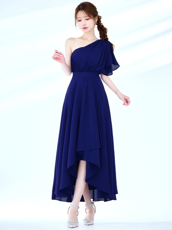 ダークブルー モデル：ゆめ　身長：160cm　着用サイズ：8号(Sサイズ)