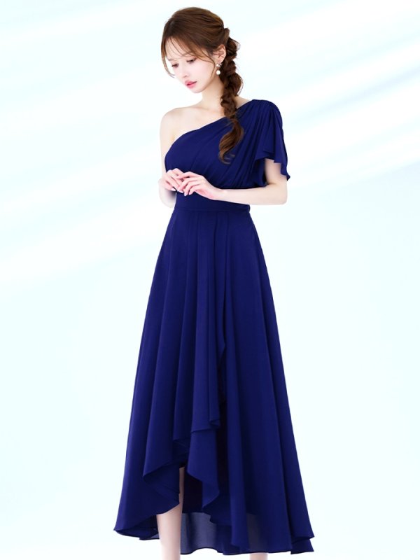 ダークブルー モデル：ゆめ　身長：160cm　着用サイズ：8号(Sサイズ)