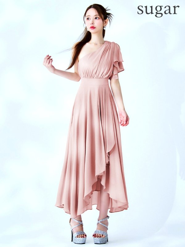 ペールピンク モデル:ゆめ 身長:160cm 着用サイズ:8号(Sサイズ)