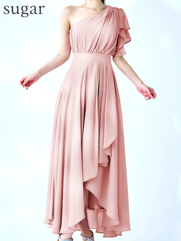 ペールピンク モデル:ゆめ 身長:160cm 着用サイズ:8号(Sサイズ)