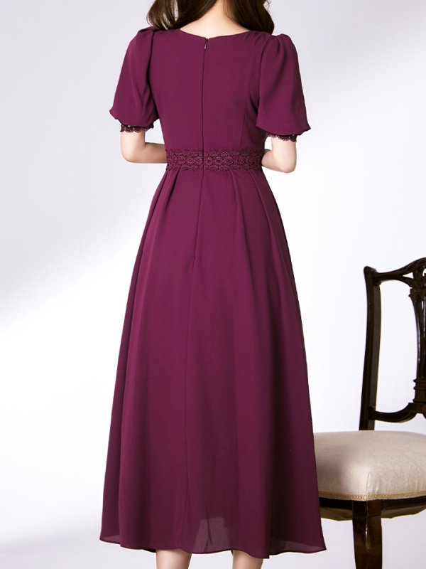 バーガンディー　モデル：ゆめ　身長：160cm　着用サイズ：8号(Sサイズ)