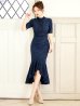 ネイビー モデル：ゆめ　身長：160cm　着用サイズ：8号(Sサイズ)