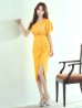 マスタード モデル:ゆめ 身長:160cm 着用サイズ:8号(Sサイズ)