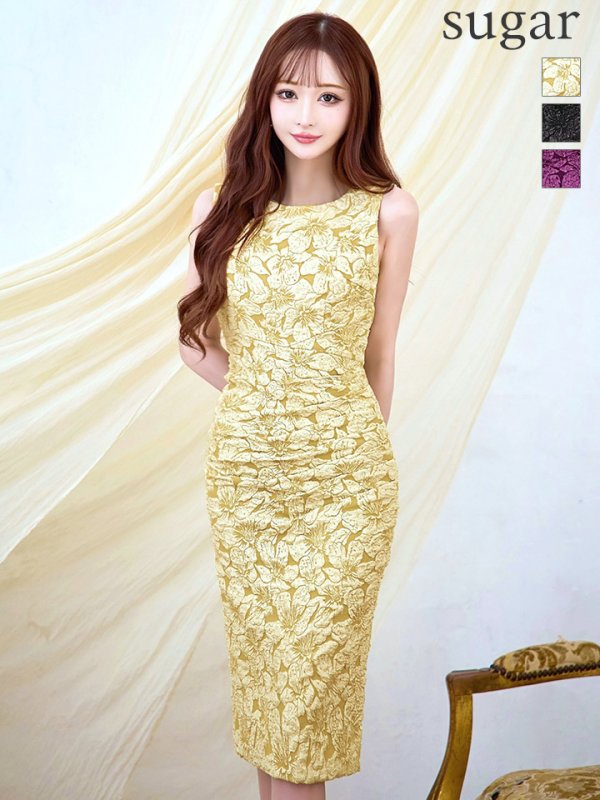 セイロンイエロー　モデル：真優川咲　身長：158cm　着用サイズ：8号(Sサイズ)