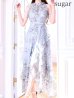 ブルーグレー　モデル：真優川咲　身長：158cm　着用サイズ：8号(Sサイズ)
