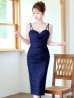 ネイビー　モデル：ゆめ　身長：160cm　着用サイズ：8号(Sサイズ)