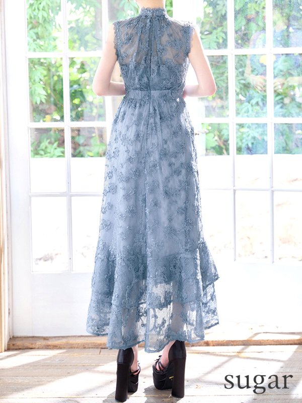 ブルーグレー　モデル：ゆめ　身長：160cm　着用サイズ：8号(Sサイズ)
