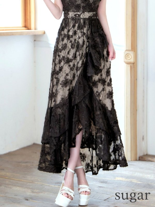 ブラックベージュ　モデル：ゆめ　身長：160cm　着用サイズ：8号(Sサイズ)