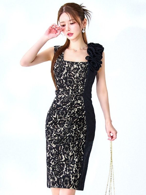 ブラックベージュ　モデル：ゆめ　身長：160cm　着用サイズ：8号(Sサイズ)