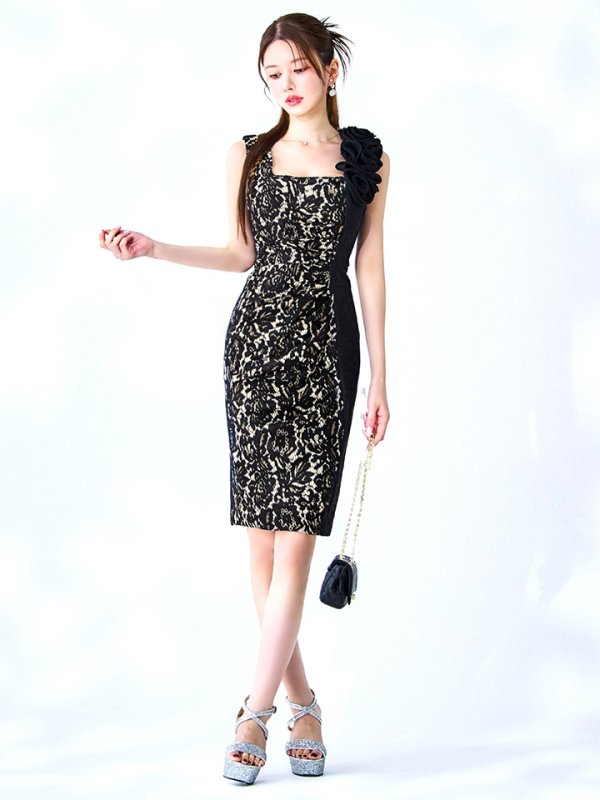 ブラックベージュ　モデル：ゆめ　身長：160cm　着用サイズ：8号(Sサイズ)